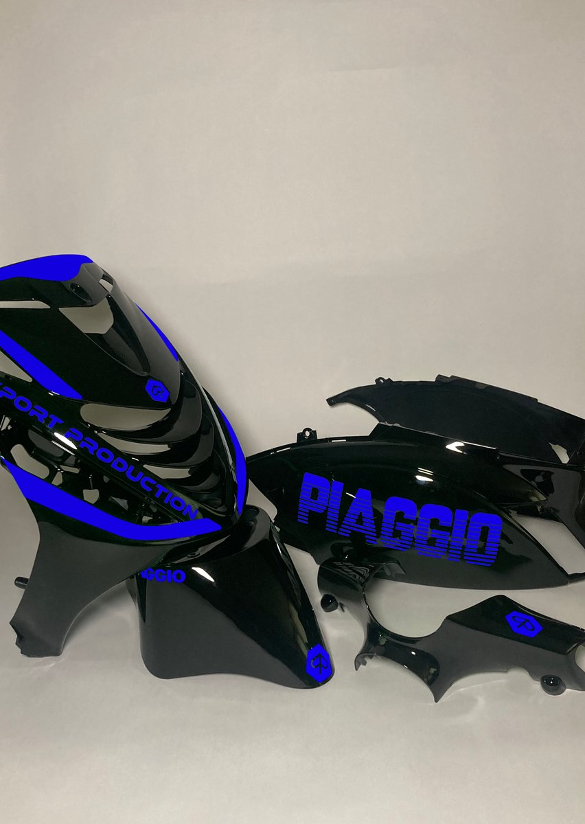 Piaggio Zip Stickerset - Piaggio - Blauw