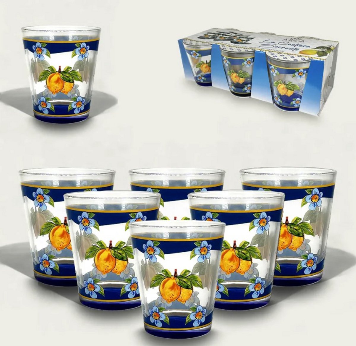 Arca Italy Limoni drinkglazen 325ml, 6-pack