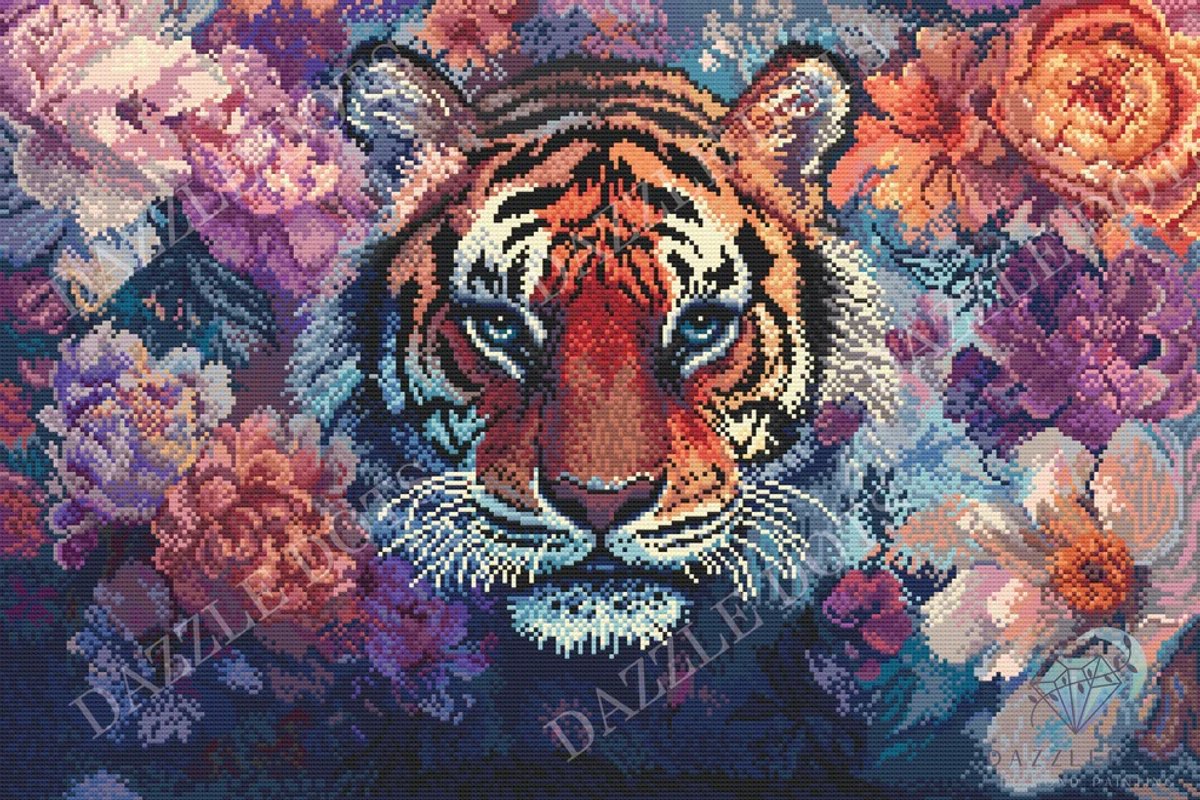 Diamond Painting - Eyes of the Wild - Ogen van het Wild - Letistitch - 50 x 76 cm