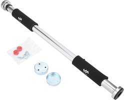 J-Fit Deluxe Doorway Pull Up Bar with Comfortable Handles - Longest Length Pull Up BAR AVAILABLE 40" WIDE (pull-ups, chin-ups, push-ups, sit-ups and dips!)