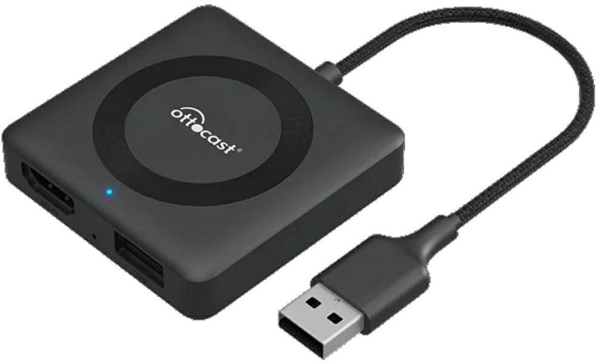 Ottocast Autoadapter Ca361-C4 Auto Tv-Mat Voor Carplay Android