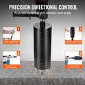Demonstratie van precieze directionele controle bij het boren met een kernboor en adapter.