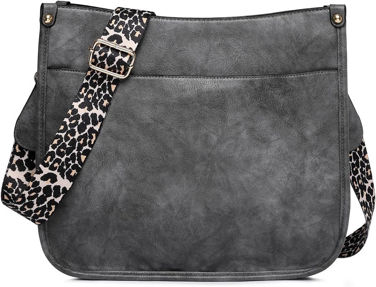 NICOLE & DORIS Women's Shoulder Bag, Shoulder Bag, PU Leather Shoulder Bag, Multi-Pocket Bag, Crossbody Bag, Messenger Bag, Shopper, Tote Bag
