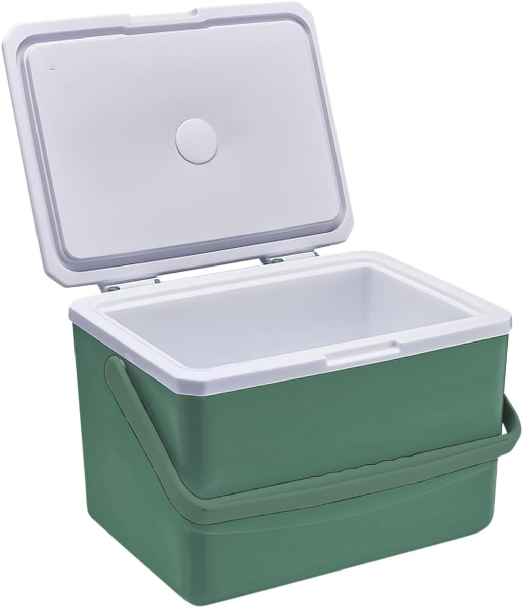 Kleine Koelbox - Draagbare Koeler - Outdoor Activiteiten - Lange Koude Houdtijd - 5 Liter Capaciteit - Groen
