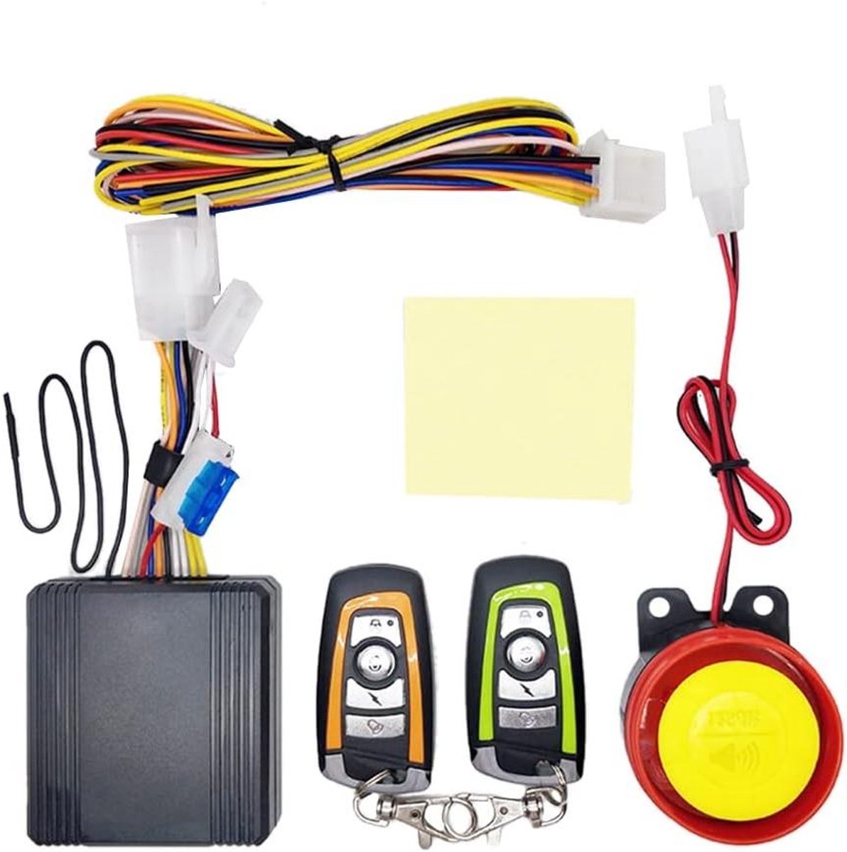 Motorfiets Alarm - Fiets Beveiliging - Diefstal Voorkomen - Afstandsbediening - 12 Volt - Zwart