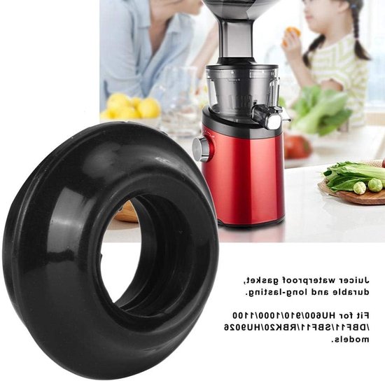 Allecto - Juicer Pakking - Waterdichte Siliconen Pakking - Zwart - Duurzaam - Noodzakelijk onderdeel voor sapcentrifuge - Geschikt voor HU600/910/1... van Merkloos — afbeelding 4