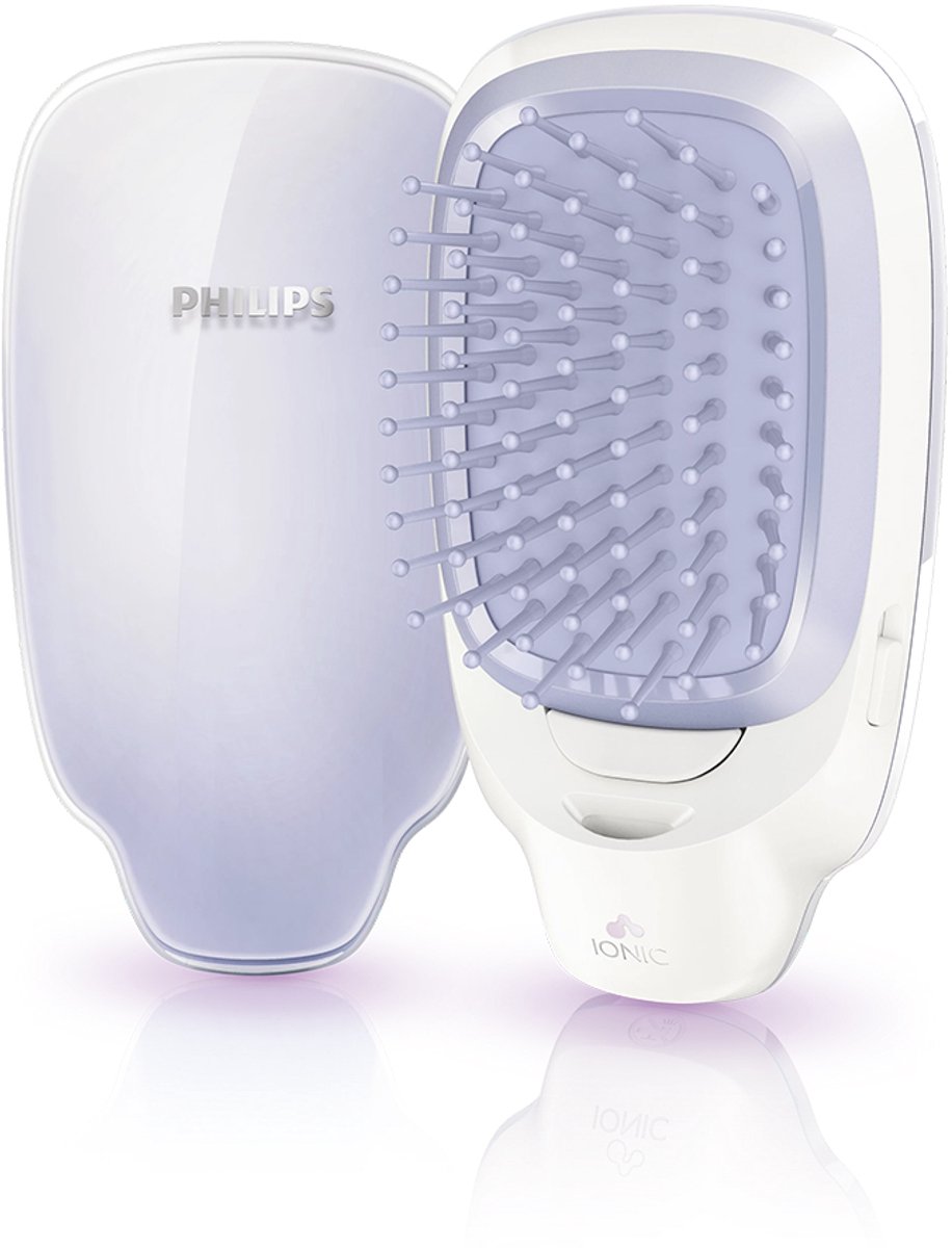 Philips EasyShine HP4585/05 haarborstel en -kam Haarkam Lavendel, Wit 1 stuk(s)