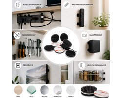 3M Dual Lock Zelfklevende Rondjes 15 mm – 20 Stuks – Heropenbare Klikbevestiging zonder Boren – Zwart
