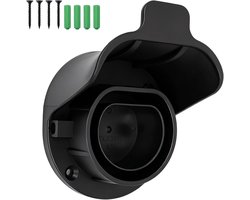 Laadkabel Houder Type 2 - Wandhouder met Brandklasse UL94 V-0 - Kabel organizer voor elektrische auto's - compatibel met EU-conforme laadcontactdozen - Zwart