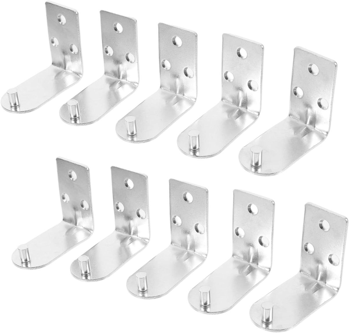 Brandblusser Houder - Muurbevestiging Hanger - Veiligheid Creëren - L-vormige IJzeren Beugel - 6 x 5.5 x 3 cm - Zilver