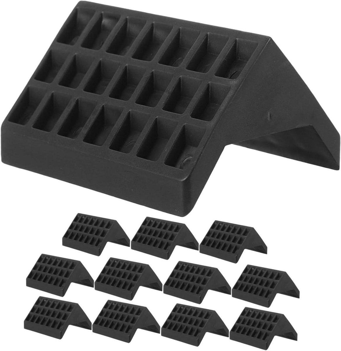 Tafeltennis Hoekbeschermers - Randbeschermers Tafel - Veiligheid Verhogend - UV Bescherming - 12 Stuks - Zwart