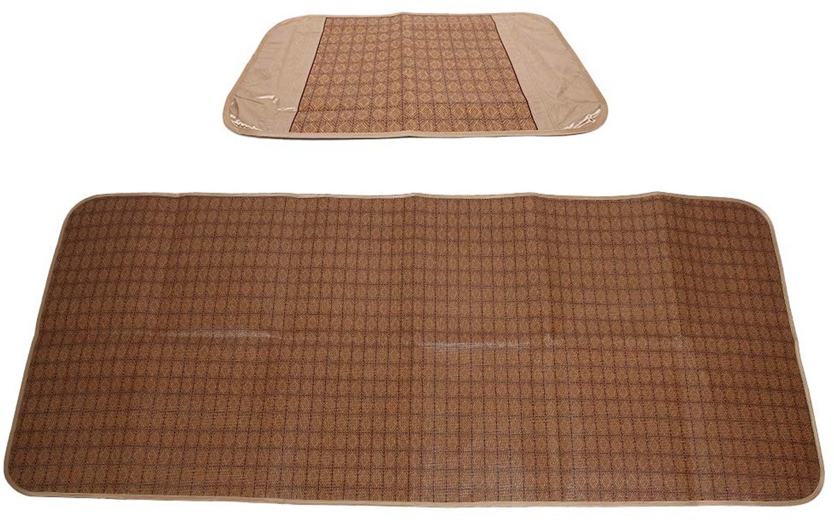 MTTproducts- Bamboemat Opvouwbaar - Antislip - Ademend - Duurzaam - 195x80 cm - Geschikt voor Studenten - Zomerslaapmat