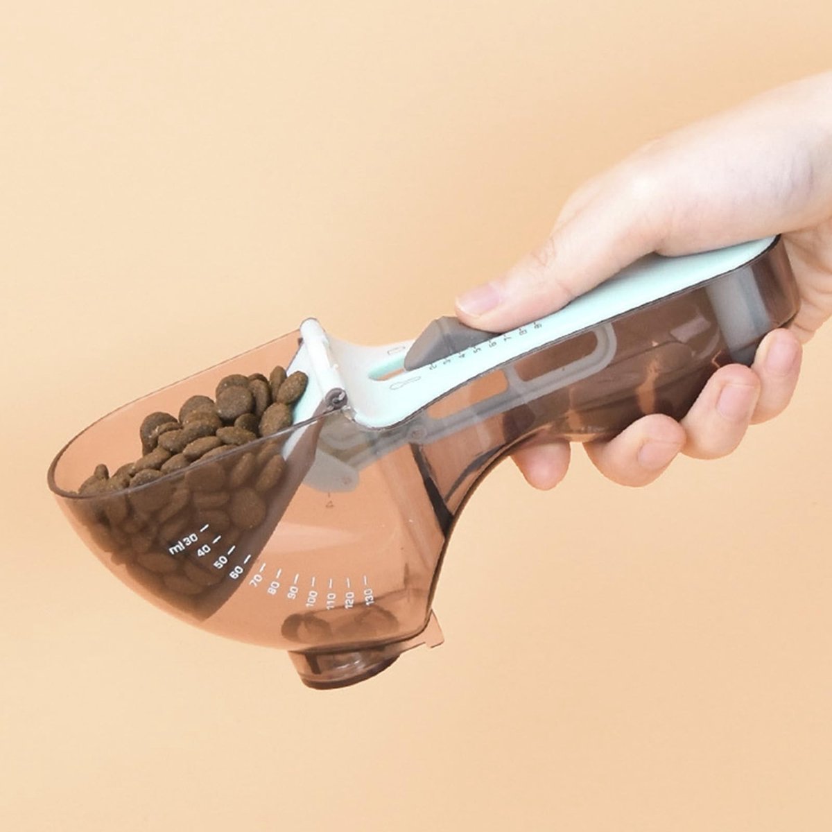 MTTproducts- Maatlepel Verstelbaar - Maatlepel Set - Maatlepel voor Huisdiervoeding - Nauwkeurige Controle - Food Grade Materiaal - Handige Schep - Voedingsschep