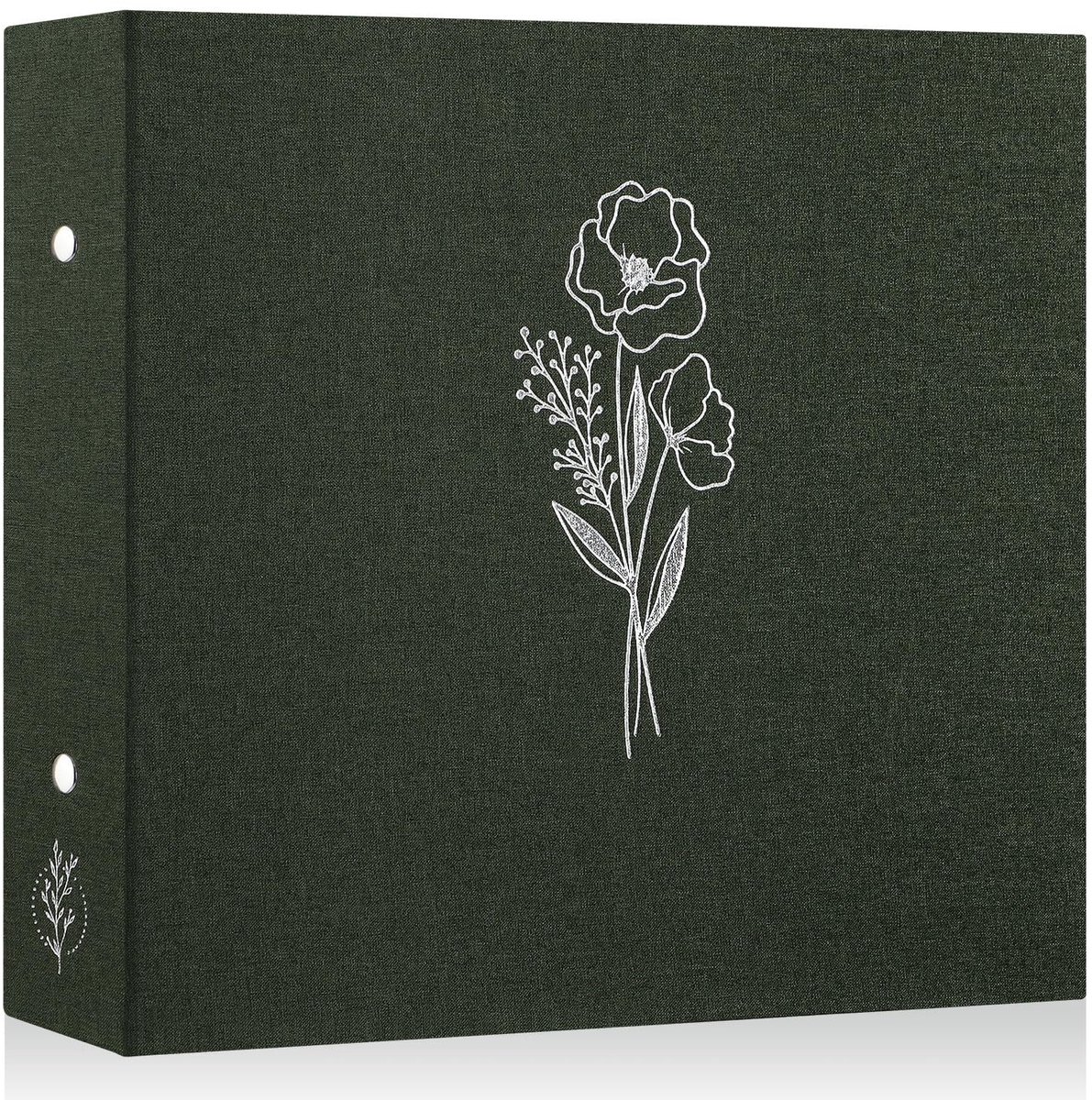 MTTproducts- Scrapbook Fotoalbum 30,5 x 30,5 cm - Linnen Cover - 3 Ringband - 60 Pagina's - Waterdicht - Archiefveilig - Plakboek