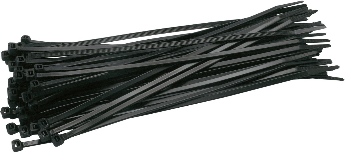 Kabelbinders 100 x 2.5 mm Zwart – 100 Stuks – Nylon Tyraps – Kabelbinders voor Kabelbeheer - TOOLTECH