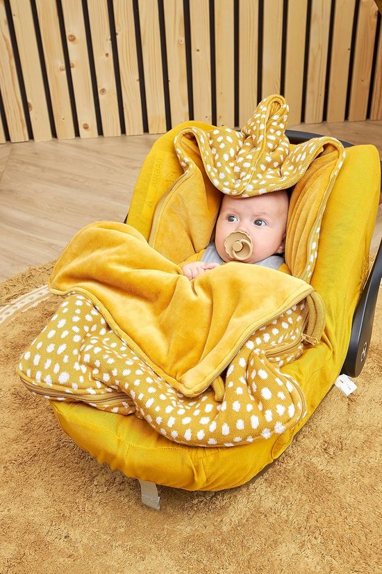 Knuffelige Voetzak voor Autostoel en Kinderwagen, 100% Katoen, 40 x 82 cm — afbeelding 4