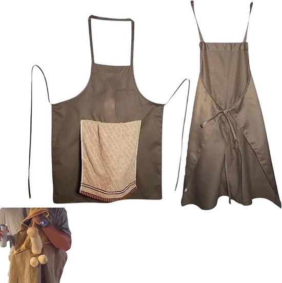 Tablier de cuisine - Tablier avec poche secrète - Tablier de barbecue - Tablier créatif amusant pour hommes - Tablier de cuisine amusant - Cadeau pour lui - Fête des Pères