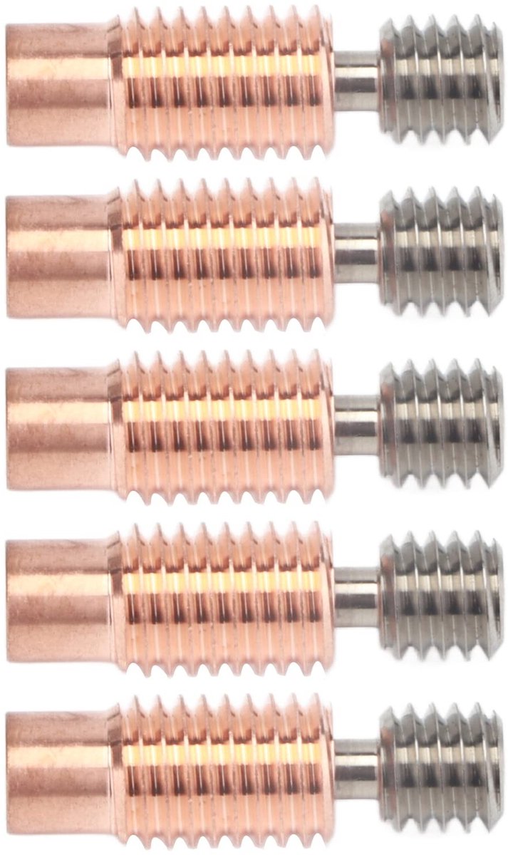 Cosensi- Heatbreak Bimetaal 500℃ - 5PCS Set - Ti-legering/Koper - Hoge Temperatuur - Goede Warmte-isolatie - Redelijke Structuur - Warmteonderbreking