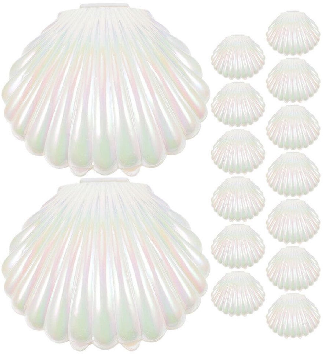 Cosensi- Snoepdozen 15 Stuks - Robuuste Plastic Schelpen - Feestdozen - Trouwen - Verjaardagsfeest - Decoratie - Cadeauboxen