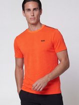 Sjeng Sports TEX - Maat: S Bright Tangerine - Tennis Shirt Mannen - Sportshirt - 100% polyester