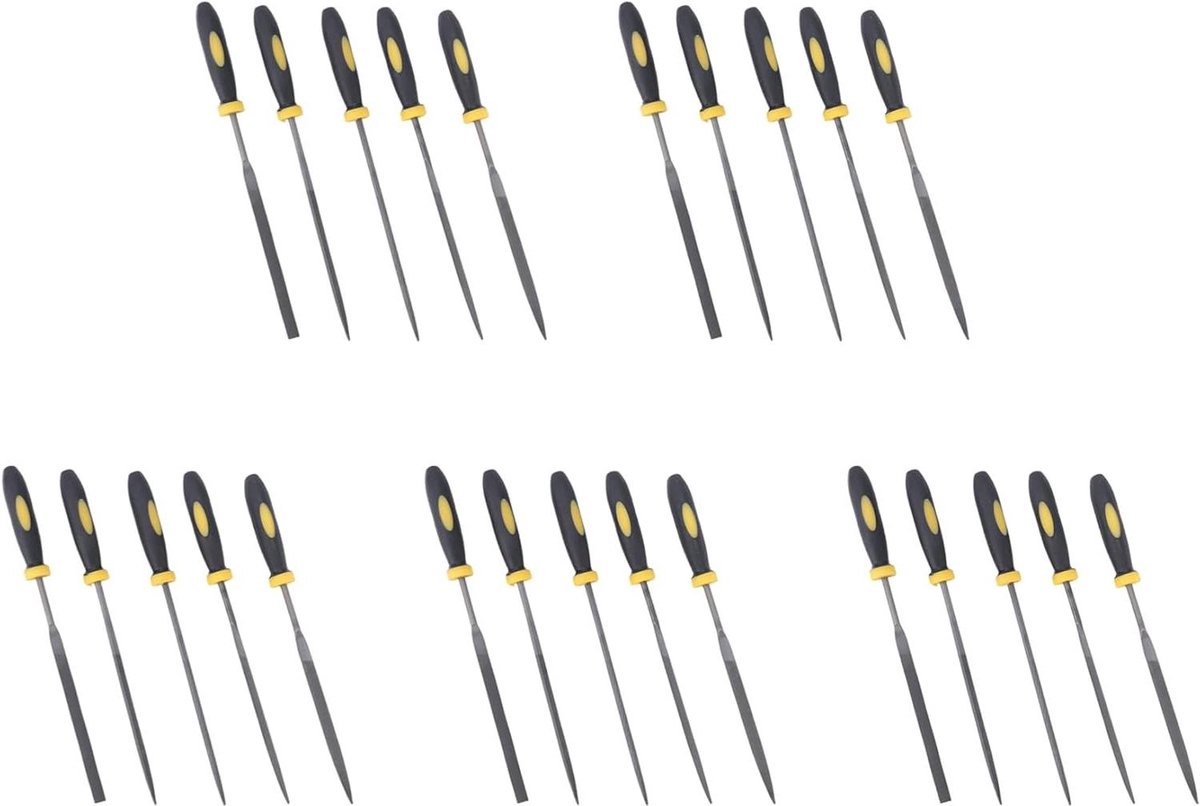 Technische Diamantvijlen - Metaalvijlen set - Materiaalbewerking - Hoge kwaliteit korund - 25 stuks - Zilver