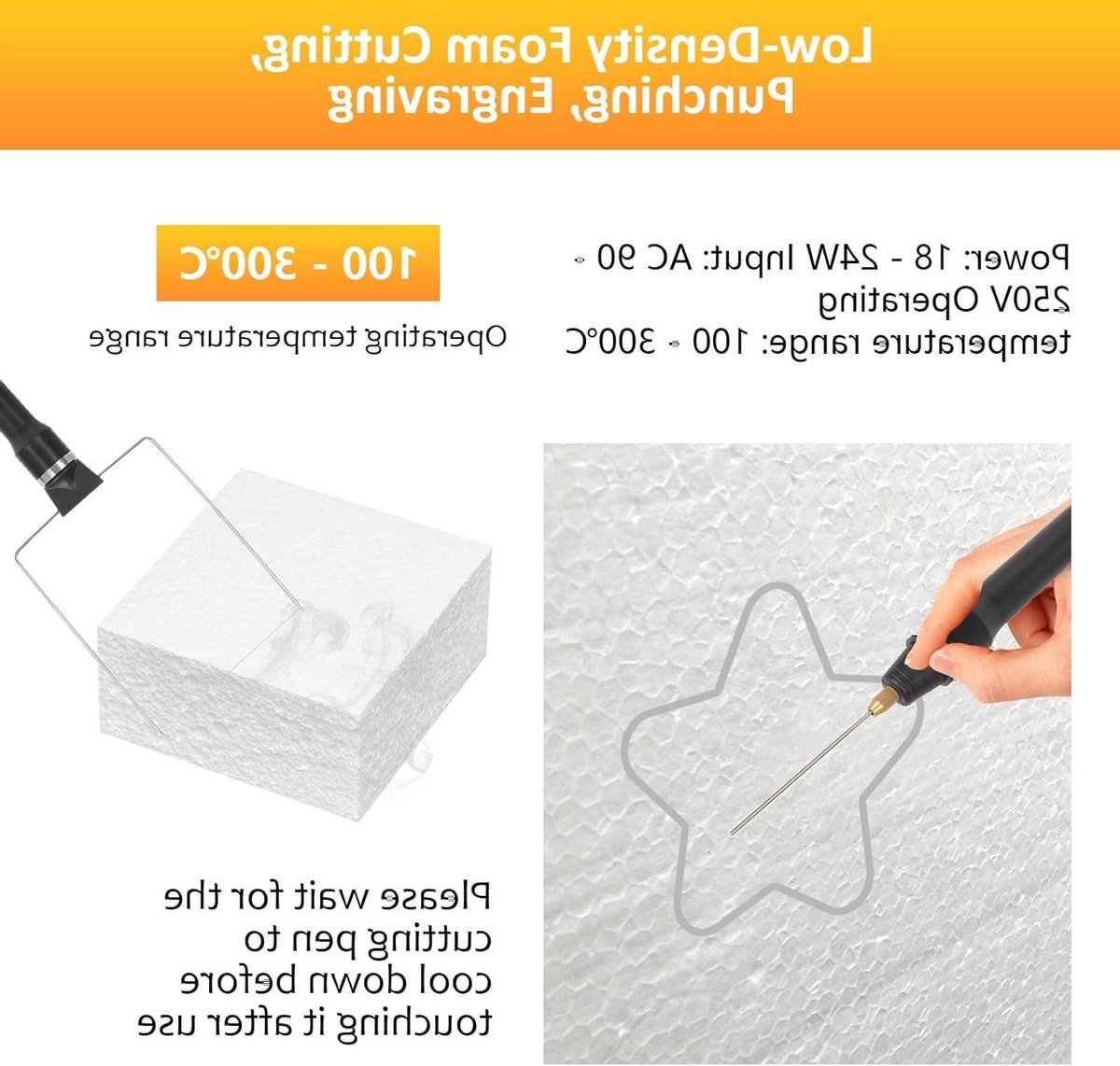 Elektrische Schuimsnijder - Warmdraadsnijder - Hobby & Knutselen - 3-in-1 Set - 18-24 W - Zwart
