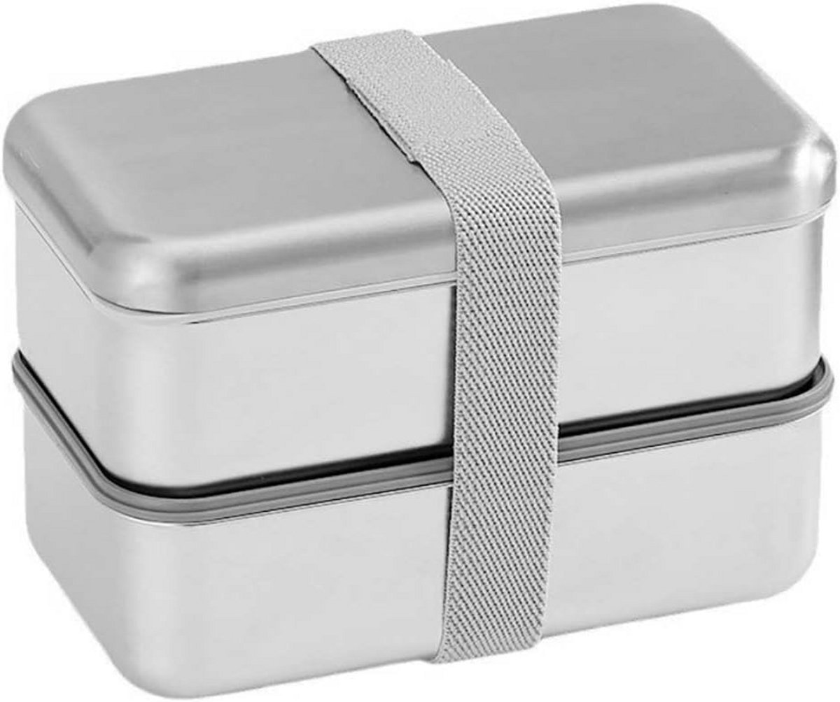 Roestvrijstalen Bento Doos 800 ml - Magnetron & Vaatwasmachine Bestendig - Lekdichte Lunchbox met Vakken