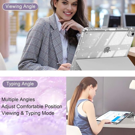 Stijlvolle Transparante Hoes met Penhouder voor Nieuwste iPad 11 inch en 10.9 inch Modellen — afbeelding 2