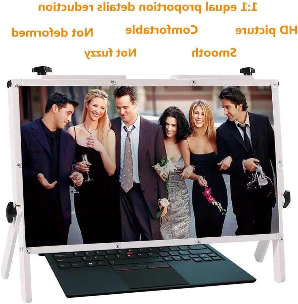 Schermvergroter Laptop - Telefoon Vergrootglas - Films Kijken - HD Optische Technologie - 22 inch - Houtkleur