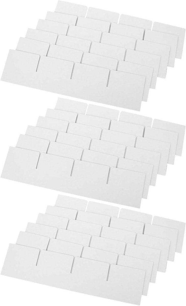 Kartonnen Doosverdelers - Scheidingswanden Vakken - Breekbare Voorwerpen Beschermen - Flexibel Insteekbaar - 33.5 cm - Wit