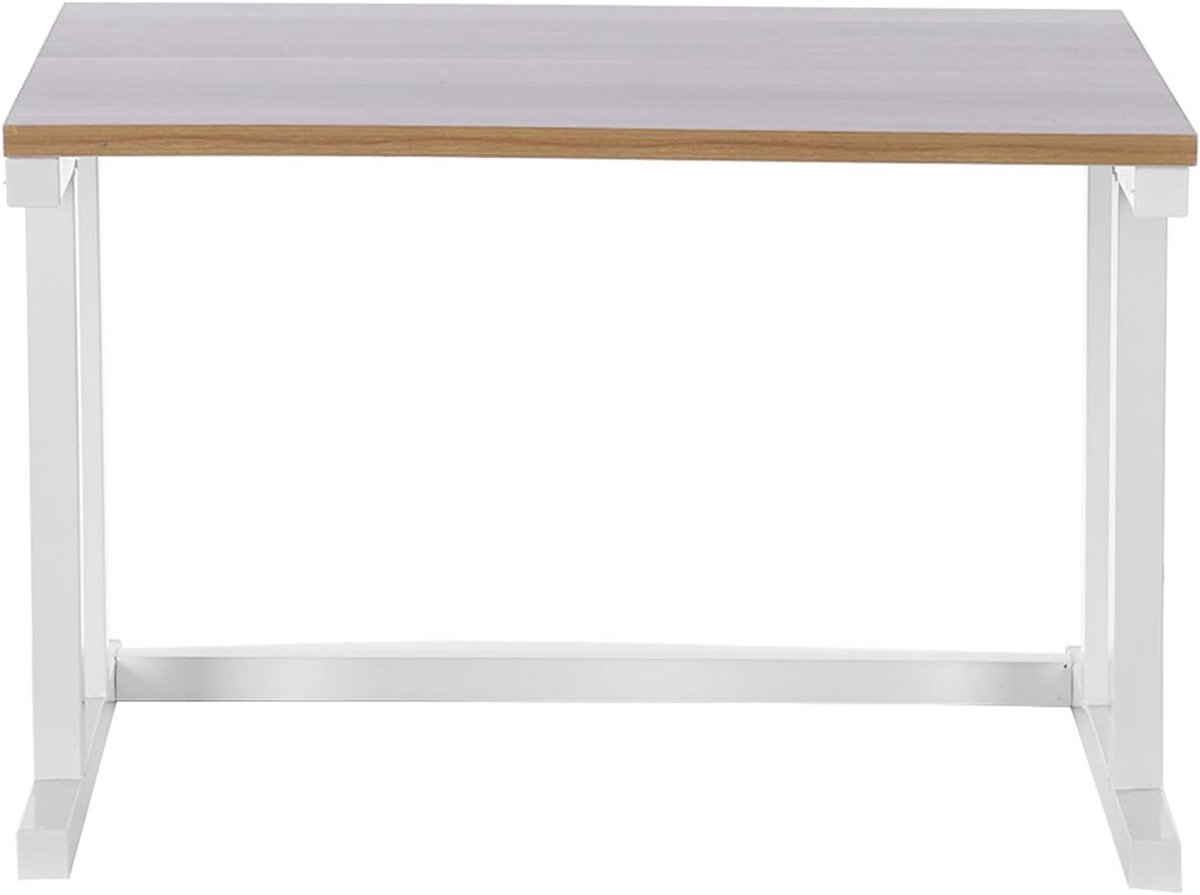 Magnetron Rek met 2 Etages Keuken Organizer Metaal en Hout Wit