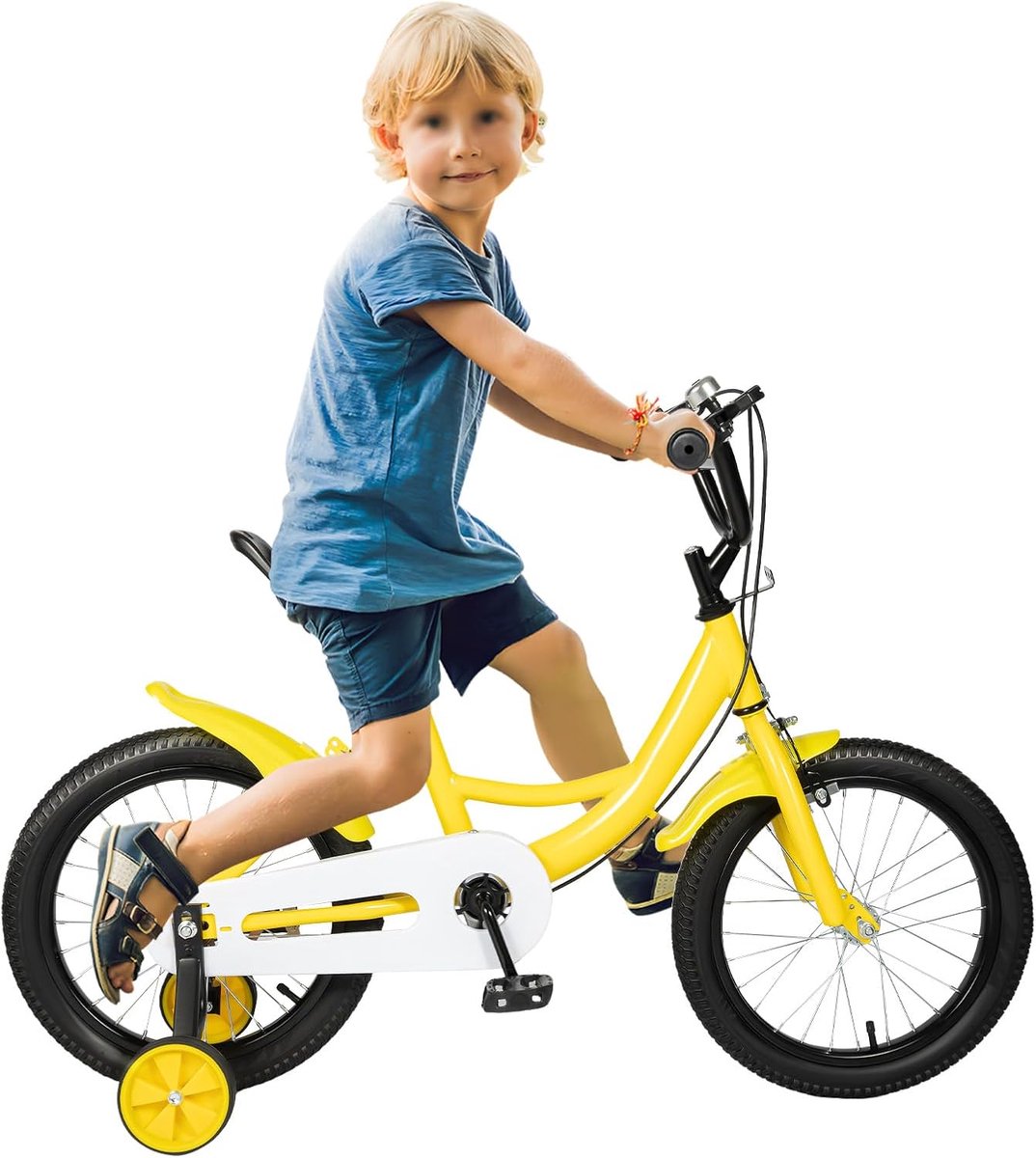 Kinderfiets - Loopfiets - Leren Fietsen - In Hoogte Verstelbaar - 16 inch - Geel