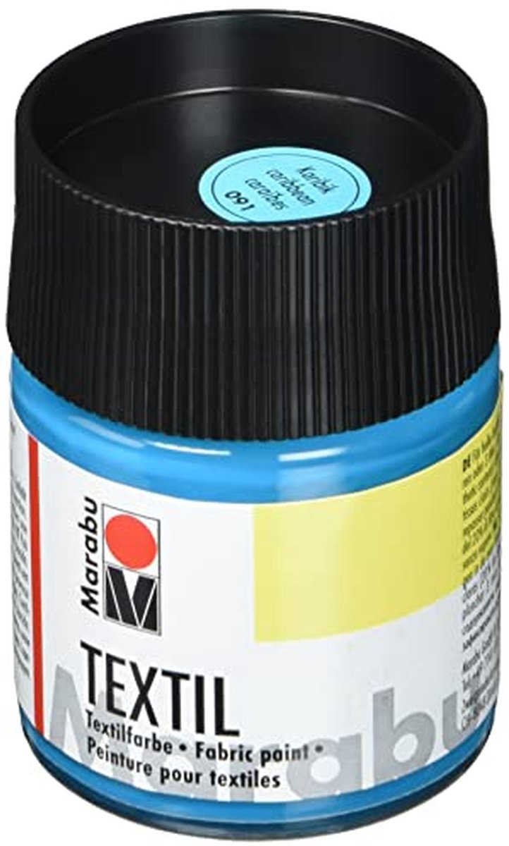 Textielverf 50ml - Caribbean Kleur voor Lichtgekleurde Stoffen
