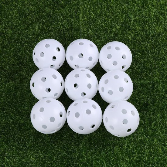 Golf Oefenballen - Golftrainingsballen Plastic - Golf Oefenen - Lichtgewicht Beperkte Vlucht - 41 mm - Wit van GOLF — afbeelding 5