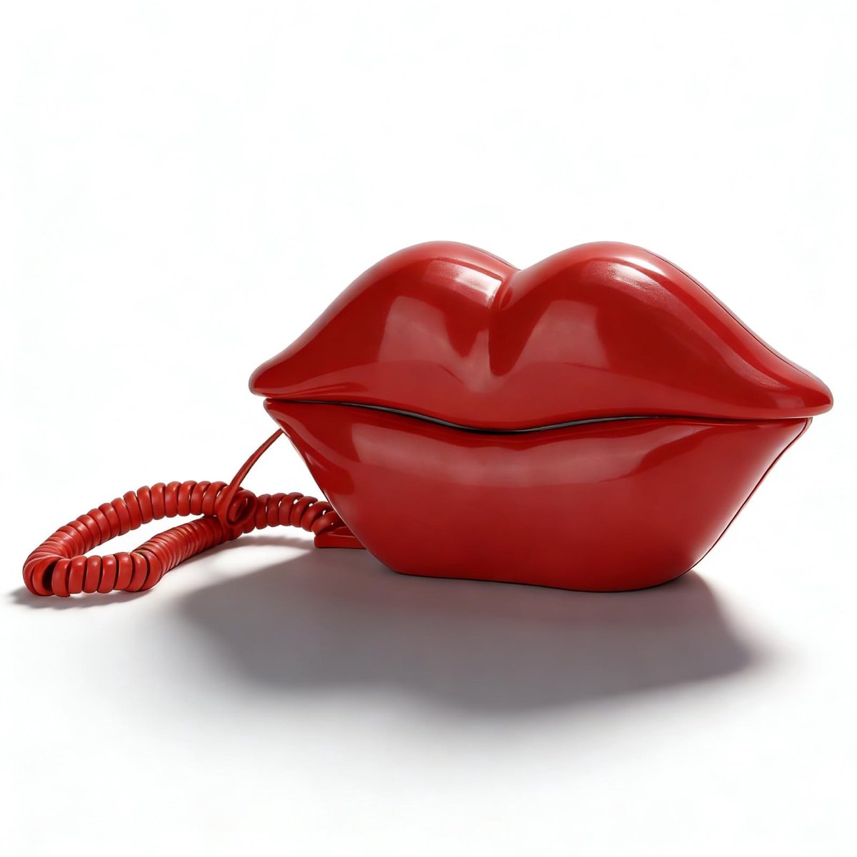 OmGoods - Dailygoody - Vaste Telefoon - Lipvormige Telefoon - Grappige Decoratie - Rood - Thuistelefoon - Perfect voor Verjaardagscadeaus - Uniek Design