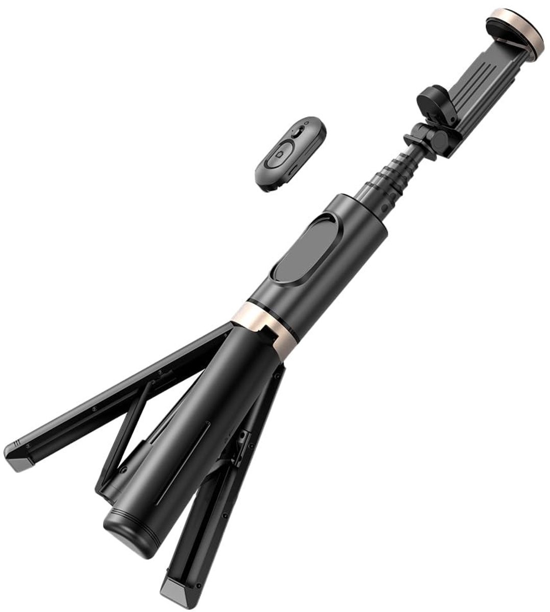 OmGoods - Dailygoody - Selfie Stick - Multifunctionele Statief - Intrekbare Ontwerp - Handige Mobiele Telefoon Selfie Stick - Camera Afstandsbediening - Geschik