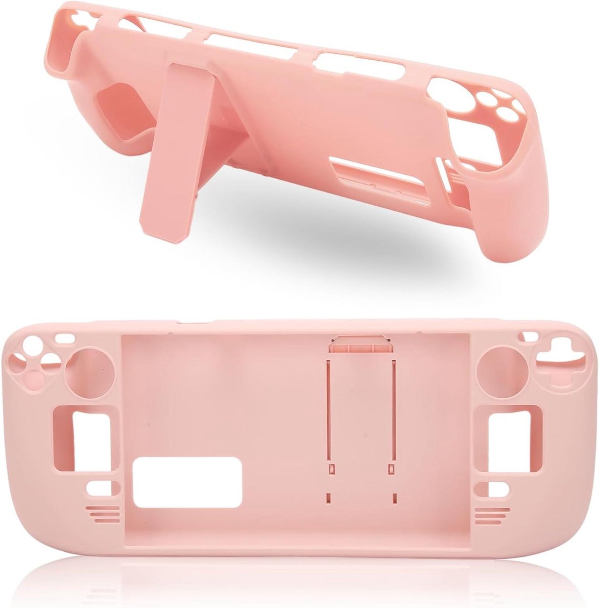 Beschermhoes Steam Deck - Hoes met standaard - Gaming comfort - Dunne pasvorm - 210 gram - Roze