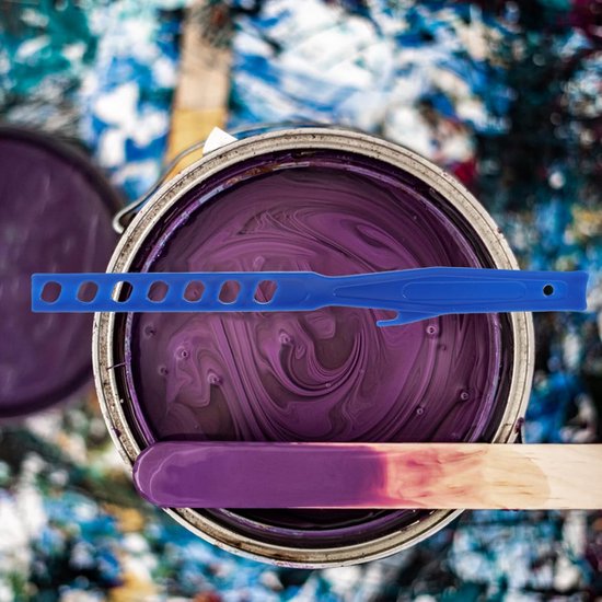 Roerstaafjes voor Verf - Mengstaven Plastic - Verf Mengen - Krasbestendig Ontwerp - 3 Stuks - Blauw — afbeelding 4