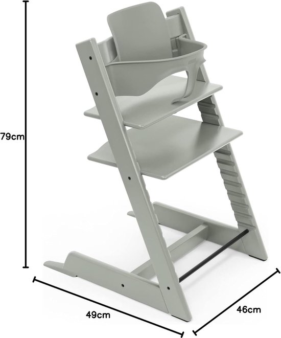 Verstelbare kinderstoel in Glacier Green - Ergonomische stoel voor peuters, kinderen en volwassenen - Comfortabel en klassiek design van Merkloos — afbeelding 3