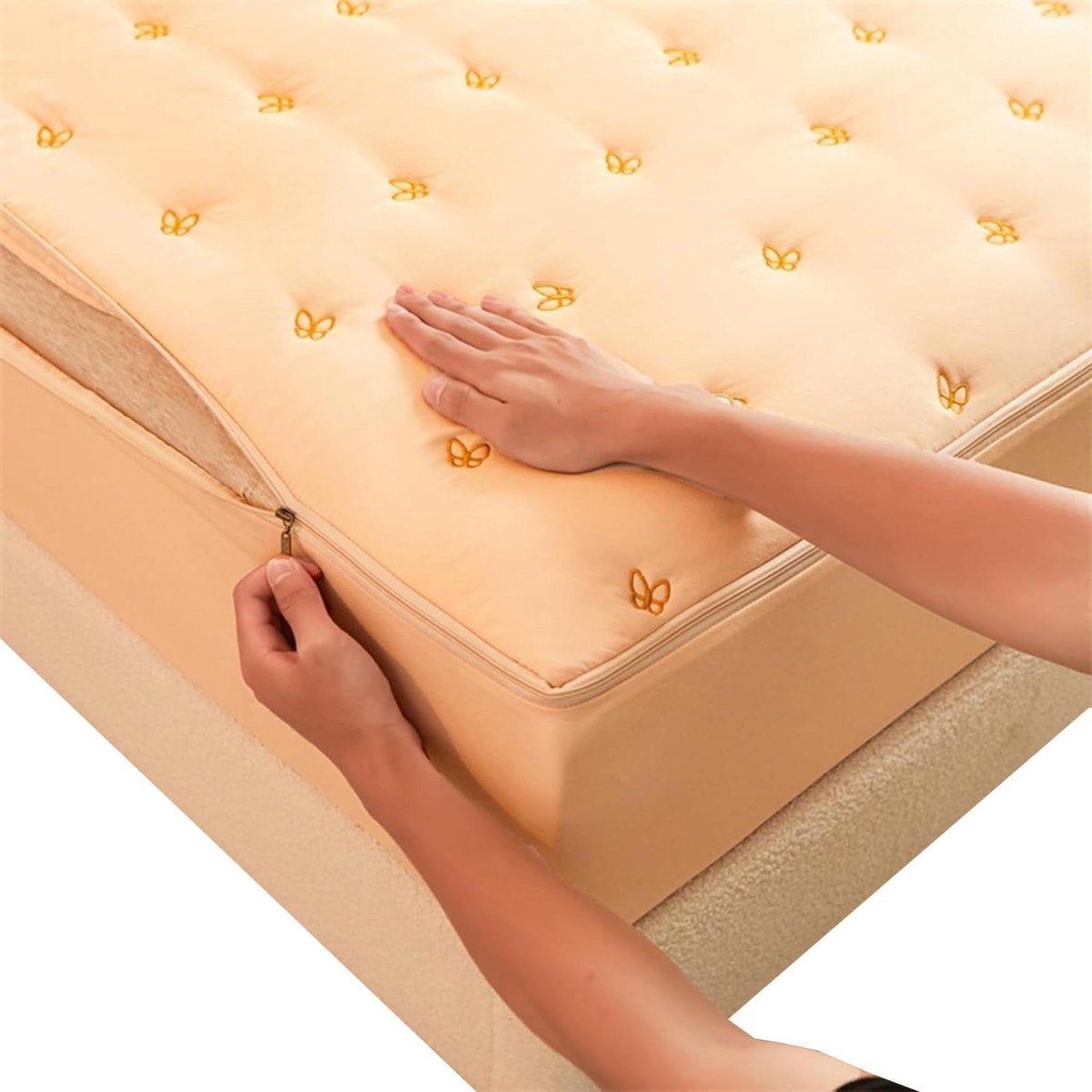 Matrasbeschermer met rits - Matrashoes waterdicht - Matras beschermen - 4-zijdig gesloten 