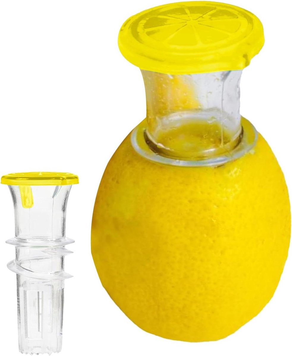 Citroenpers Set - Handige Citruspers - Sap Maken - Ergonomisch Ontwerp - 3 Stuks - Geel