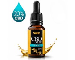 SOLID® CBD Olie Extra Forte 20% - Full Spectrum - 100% Biologisch Geteeld - Hoog Geconcentreerd - CBD Supplementen - 2000mg CBD - 10ml