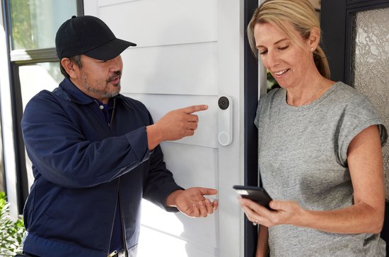 Google Nest Videodeurbel - Deurbeldrukker - Batterij - Wit