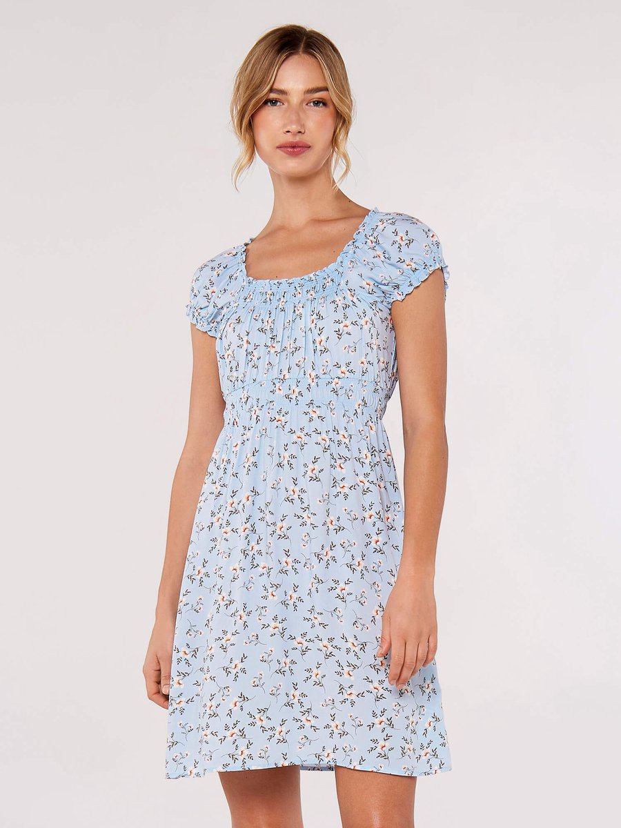 Orchid Milkmaid Mini Dress