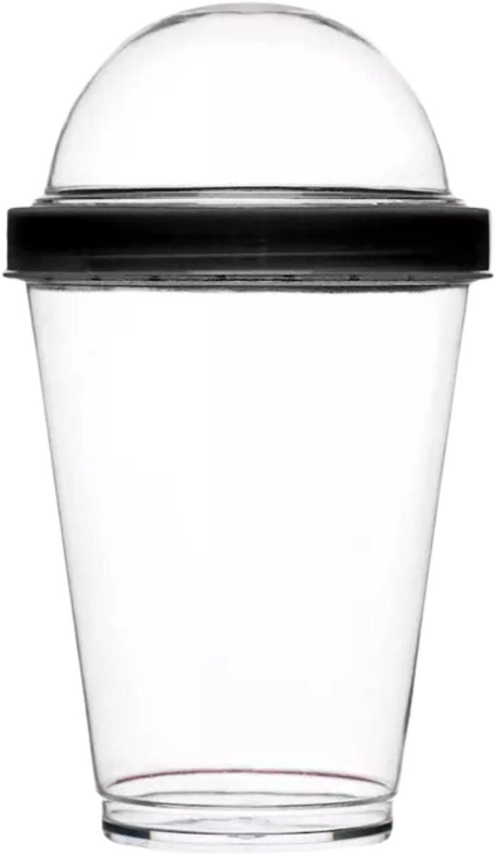 Sagaform 5016712, Mok, Rond, Zwart, Transparant, Polystyreen