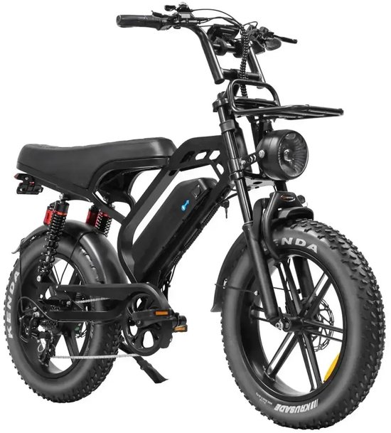 V20 Limited 2026 Fatbike Zwart - 250W - 48V 18Ah - 80km Bereik - Schijfremmen — afbeelding 2