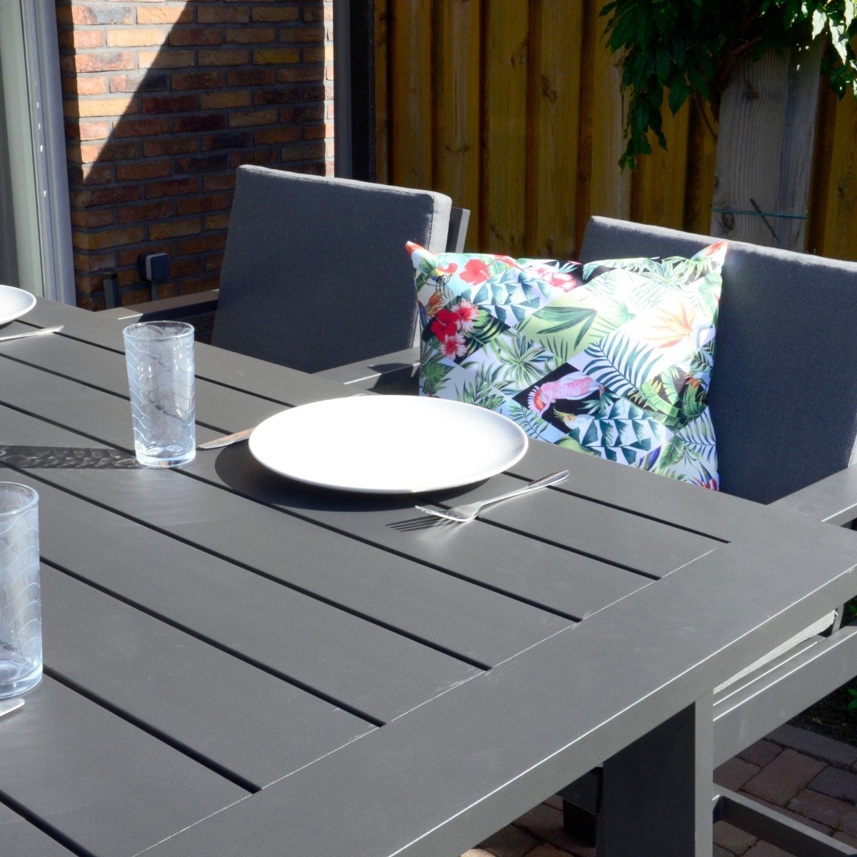 Lesli Living Tabouret de bar Malibu - Charcoal - Aluminium