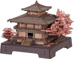 Robotime Sakura Pavilion - Rolife Creation Set Series - TGA07 - Bouwpakket - Hobby - Knutselen - Sakura