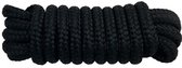 Hollex Fenderlijn PP 16 gevlochten zwart 12 mm 1,5 m met oog, set van 2