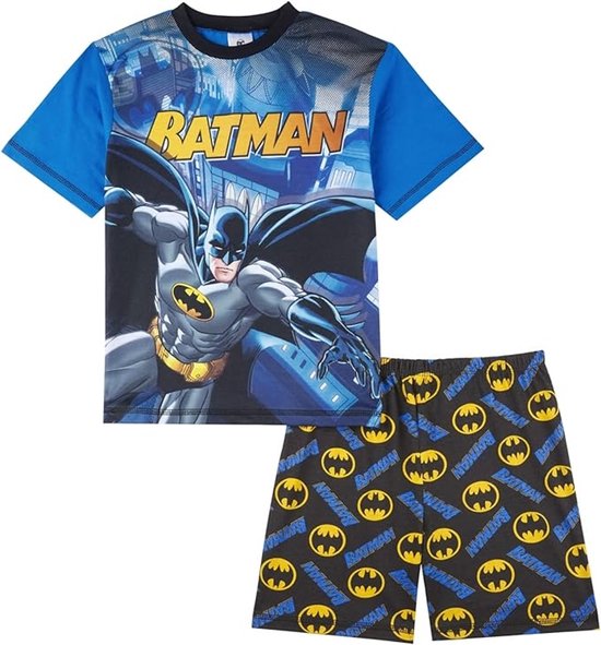 Batman Shortama - Maat 128/134 - Pyjama korte broek en t-shirt - Bat-Man